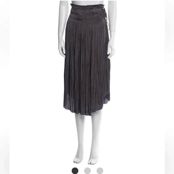 Ulla Johnson, Pleated Accents Midi Length Skirt, size 4 - Picture 5 of 10
